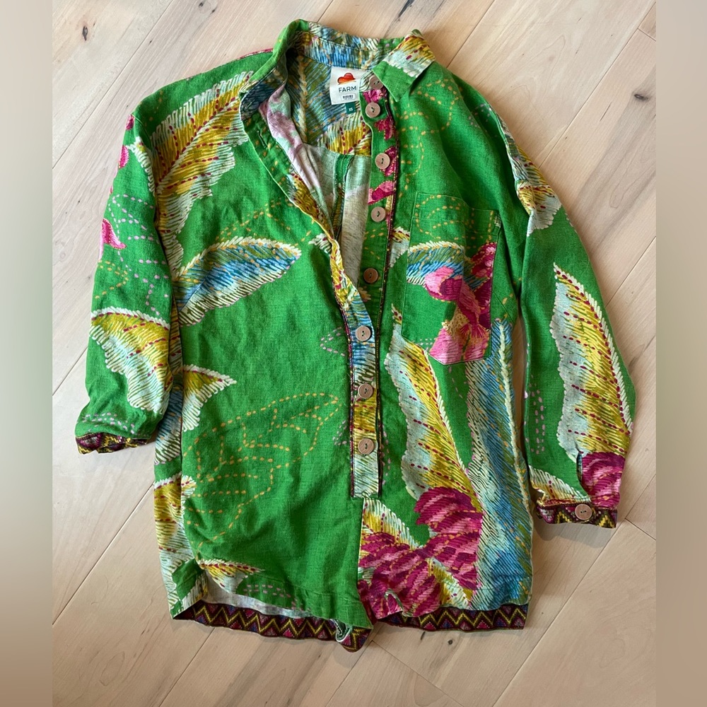 FARM Rio Green Multicolor Jumpsuit
